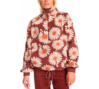 Billabong - Polaire en sherpa imprimée - Time Off W Espresso pour Femme - Taille S - Bordeaux Bordeaux S