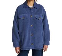 Billabong - Polaire en sherpa oversize - Coastal Waves Oversized Trucker Jacket Washed Blue - Taille S - Bleu Bleu S