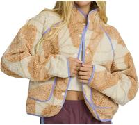 Billabong - Polaire en sherpa zippée - Dawney Snap Up Fleece White Cap pour Femme en Silicone - Taille L - Beige Beige L