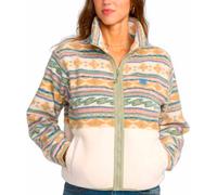 Billabong - Polaire imprimé zippée - Rock Jetty Mock Neck Zip Fleece W White Cap pour Femme - Taille XS - Blanc Blanc XS