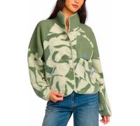 Billabong - Polaire imprimée - Popoyo Snap Up Fleece Jacket W Seagrass pour Femme - Taille L - Vert Vert L