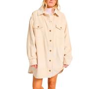Billabong - Robe chemise en velours côtelé - Winter Ocean Shirt Dress W White Cap pour Femme en Coton - Taille L - Beige Beige L