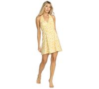 BILLABONG Robe d’été 'Sunny Sometimes' citron / rouge rouille / blanc, Taille 40