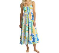 Billabong - Robe légère - Island Life Midi Dress Blue Multi pour Femme en Coton - Taille M - Bleu Bleu M