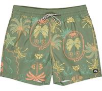 Billabong - Short de bain - Vacay Layback Boardshorts Moss Green pour Homme - Taille S - Kaki Kaki S
