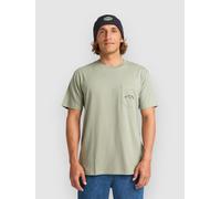 Billabong T-Shirt Manche Courtes Stacked Arch PKT Homme Vert XL