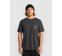 Billabong Homme Stacked Arch Pkt T-Shirt, Washed Black, XL EU