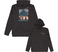 Billabong - Sweat à capuche - Compass Pullover Fleece Washed Black pour Homme - Taille S - Noir Noir S