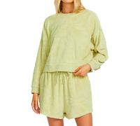 Billabong - Sweat à col rond - Sun Tempo Crew Fleece W Wasabi pour Femme en Coton - Taille L - Vert Vert L