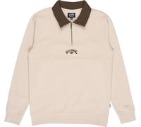 Billabong - Sweat demi- zippé - Winton Half Zip Sweatshirt Oatmeal en Coton - Taille M - Beige Beige M