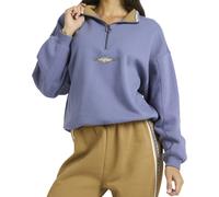 Billabong - Sweat en mélange polaire - Wave Break Half Zip Crew Stone Blue pour Femme en Coton - Taille S - Bleu Bleu S