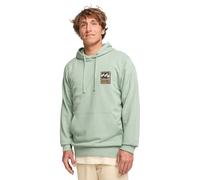 BILLABONG Sweat-shirt 'Stamp' marron / vert pastel / noir, Taille S