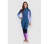 Billabong Synergy 4/3 Chest Zip Full Combinaison surf bleu 10