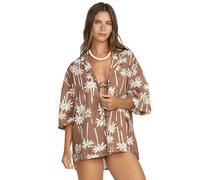 BILLABONG T-shirt 'Beach' marron / blanc, Taille S