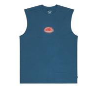 BILLABONG T-Shirt 'BURN OUT' azur / bleu cyan / orange, Taille S