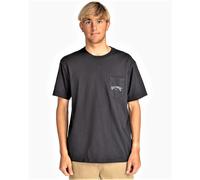 Billabong T-shirt en coton SS pour hommes ~ Stacked Pocket noir