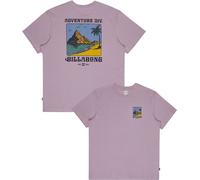 Billabong - T-shirt en jersey de coton bio - Post Cards Adiv Premium SS Tee Purple Ash pour Homme en Coton - Taille M - Violet Violet M
