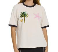 Billabong - T-shirt en jersey de coton - Fun Paradise SS Tee White Cap pour Femme en Coton - Taille M - Blanc Blanc M