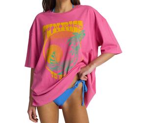 Billabong - T-shirt en jersey de coton - Sunrise To Sunset SS Tee Guava pour Femme en Coton - Taille S - Rose Rose S