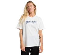Billabong T-Shirt Manche Courtes Happy Paths Femme Blanc XS