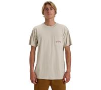 Billabong T-Shirt Manche Courtes Stacked Arch PKT Homme Gris L