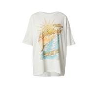 BILLABONG T-shirt oversize 'WHERE THE SUN C' bleu ciel / jaune / mandarine / blanc, Taille XL