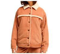 Billabong - Veste en velours côtelé doublée sherpa - Cord In Love Trucker Jacket Sugar Almond pour Femme en Coton - Taille S - Marron Marron S