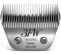 BILLAR® 3FW Lame large de toilettage pour chien, lames détachables, compatibles avec les tondeuses Andis,Oster A5, Wahl KM10. Longueur de coupe 13 mm
