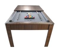 Billard Am?ricain AMBIANCE 7Ft - 226,5 x 126,5 x 80 cm avec accessoires et plateau d?natoire - Couleur Ch?ne