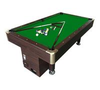 BILLARD AMERICAIN 8 ft table de pool Snooker avec une monnayeur életronique ZEUS table de billard 220 x 110 cm Vert