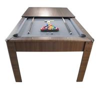 Billard Am?ricain AMBIANCE 7Ft - 226,5 x 126,5 x 80 cm avec accessoires et plateau d?natoire - Couleur Ch?ne