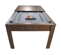 Billard Américain Ambiance avec Accessoires et Plateau Dînatoire, Brut/Tapis Gris