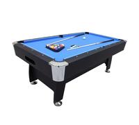 Billard Americain avec Retour de Boules Automatique et Accessoires - Tapis Bleu - 213 x 122 x 81 cm
