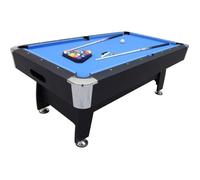 Billard Americain avec Retour de Boules Automatique et Accessoires - Tapis Bleu - 213 x 122 x 81 cm