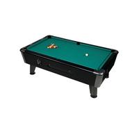 Billard américain BRONCO 8' René Pierre - ardoise 22 mm, monnayeur, caisse bois massif (noir)