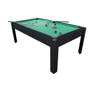 Billard Américain HARMONY 6Ft - 206,5 x 116,5 x 80 cm avec accessoires - Couleur Ebène et Tapis Vert