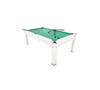 Billard Américain HARMONY 6Ft - 206,5 x 116,5 x 80 cm avec accessoires - Couleur Ivoire et Tapis Vert