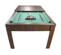 Billard Am?ricain HARMONY 6Ft -206,5 x116,5 80 cm avec accessoires et plateau d?natoire Couleur Ch?ne