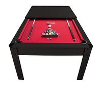Billard Américain HARMONY 6Ft - 206,5 x 116,5 x 80 cm avec accessoires et plateau dînatoire - Couleur Noir