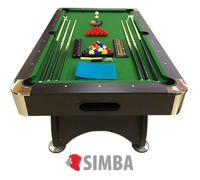 BILLARD AMERICAIN NEUF Snooker table de poll biljart salon 7 ft - GREEN SEASON table de billard, DIMENSIONS RÉGLEMENTAIRES, Vert