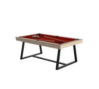 Billard BRIO Oslo avec Drap Rouge - Élégance et Performance