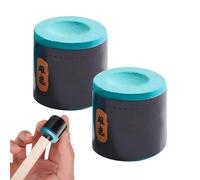 Billard Chalk - Cue Tip Chalk for Men Women Practice & Club Games | 2 pièces professionnelles non glissantes, application fluide pour les divertissements à domicile, tournoi, nuits de jeu en famille,