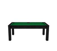 Billard Colorado pour 8 personnes - Table multifonction en noir boisé et tapis vert