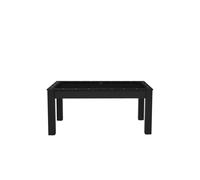 Billard Floride Convertible en Table à Manger pour 6 Personnes - Noir Grainé avec Tapis Noir