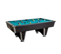 Billard Pacha Noir avec Tapis Vert - Table de Billard Professionnelle