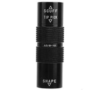 Billard Pool Cue Tip Accessory 4 in 1 Kit de réparation en Aluminium Tool Multifonction pour façonner Le Slip de Polissage et Le Manchon de Protection des repères adaptés aux (3/8-10 Dents)