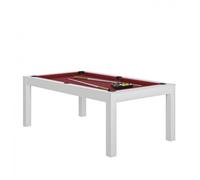 Billard - René Pierre - Fabricant Français - Charme Blanc Drap Rouge + Plateaux Table