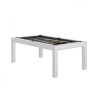 Billard - René Pierre - Fabricant Français - Charme Blanc Drap Slate Grey + Plateaux Table