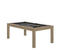 Billard - René Pierre - Fabricant Français - Charme Chêne Sable Drap Slate Grey + Plateaux Table