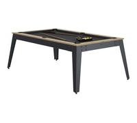 Billard - René Pierre - Fabricant Français - Steel Chêne Sable Pieds Gris Drap + Plateaux Table